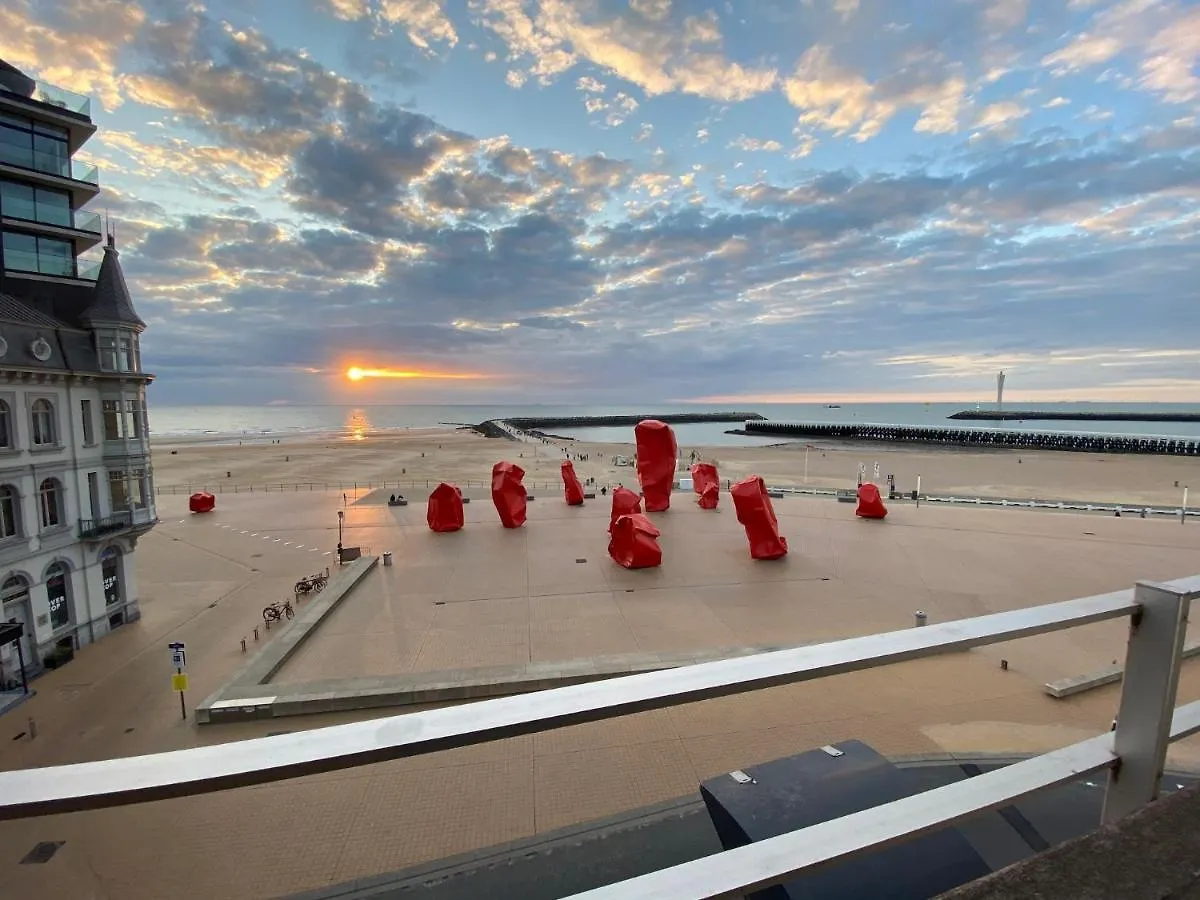 Panoramic View On Beach, Ships, Sea - Place To Be Ostend