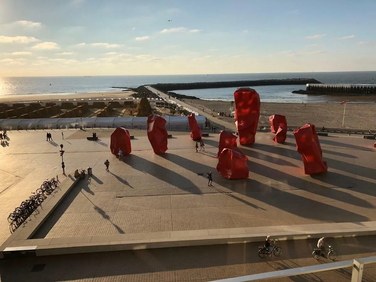 Panoramic View On Beach, Ships, Sea - Place To Be Ostend