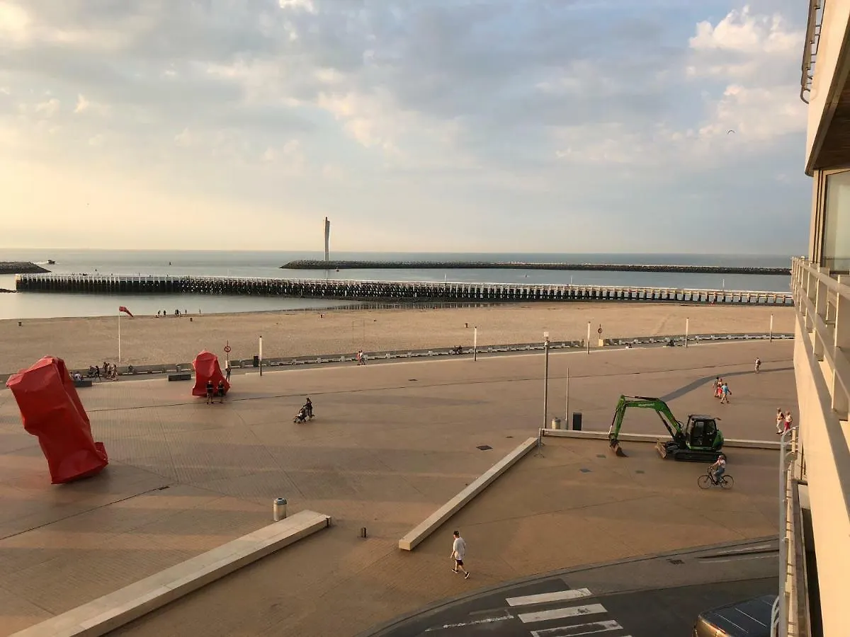 Panoramic View On Beach, Ships, Sea - Place To Be Ostend 0*,  Belgium